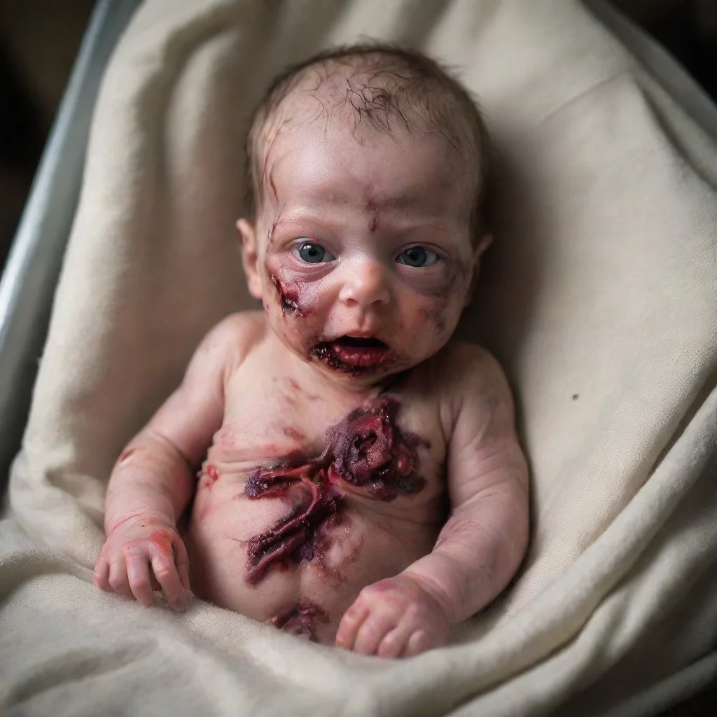 aitrending a newborn baby in a zombie apocalypse good looking fantastic 1