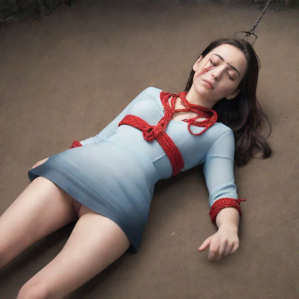 trending a noose is around her neck tightly.she closed her eyes good looking fantastic 1