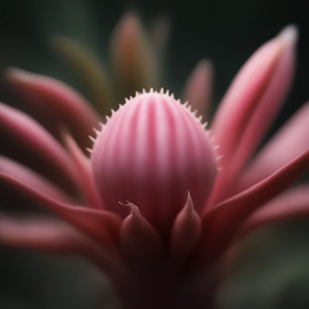 aitrending a pink alien plant with teeth zoomed out good looking fantastic 1
