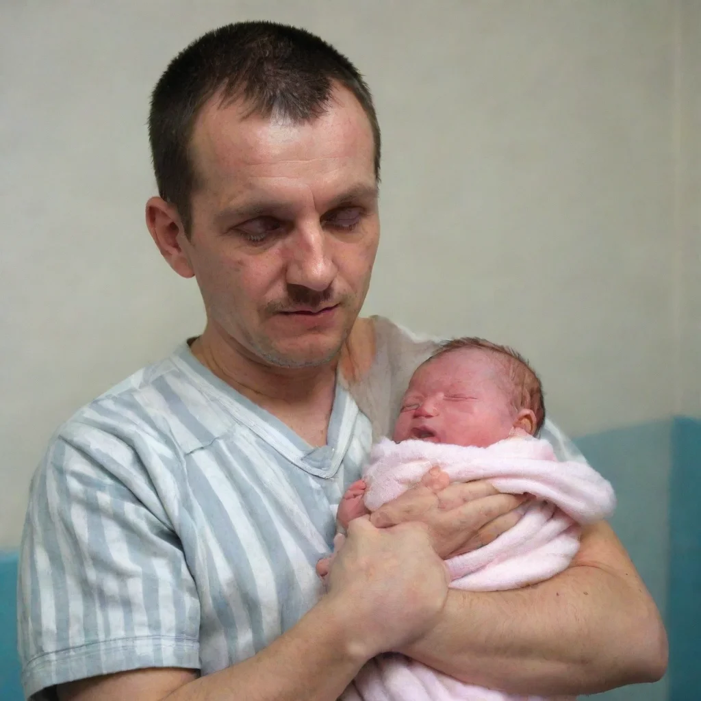aitrending a prisoner holding a newborn baby good looking fantastic 1