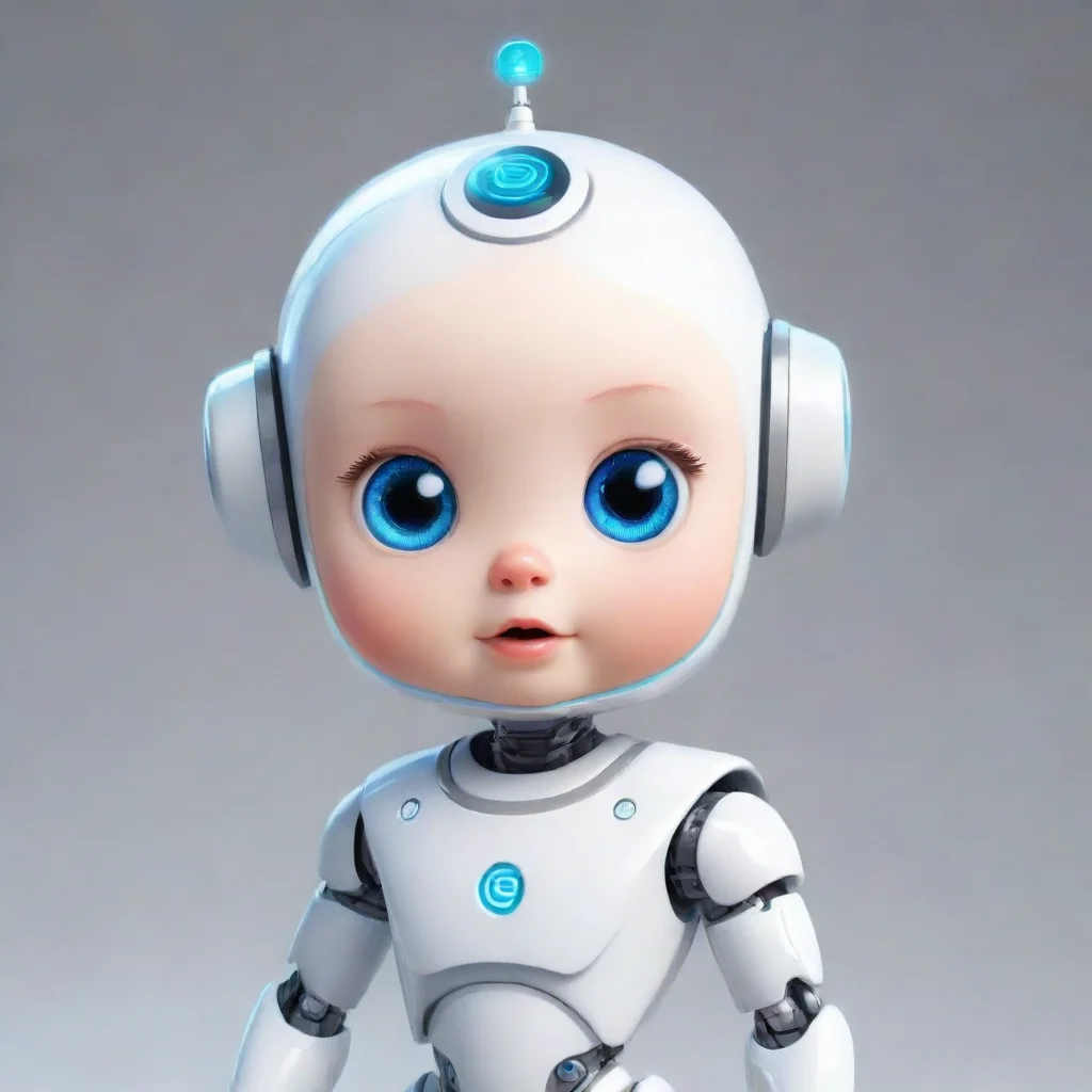 aitrending a smart baby cartoon robot profile picture good looking fantastic 1