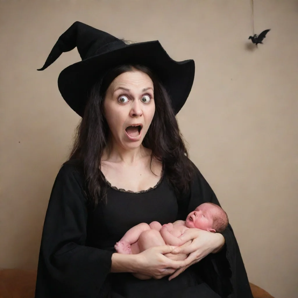 aitrending a witch scaring a newborn baby good looking fantastic 1