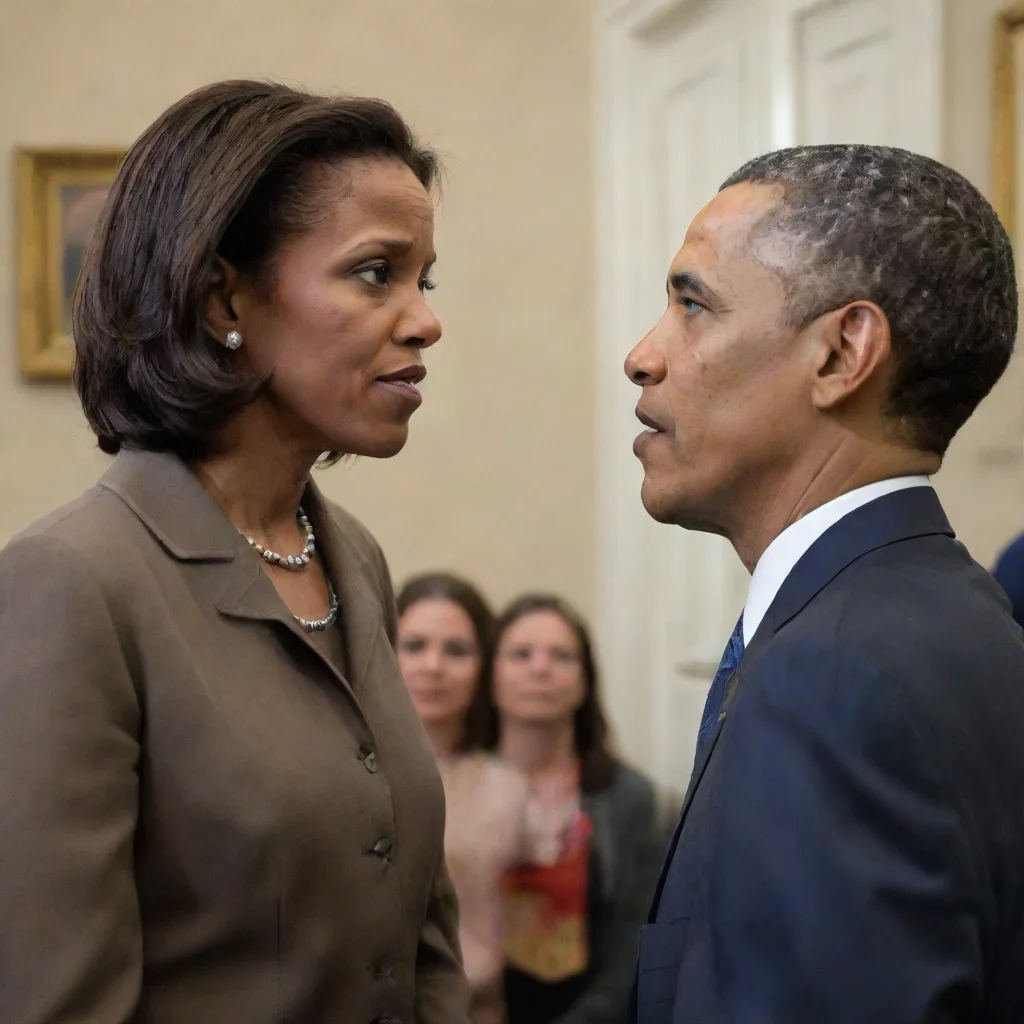 aitrending a woman talking with barack obama good looking fantastic 1