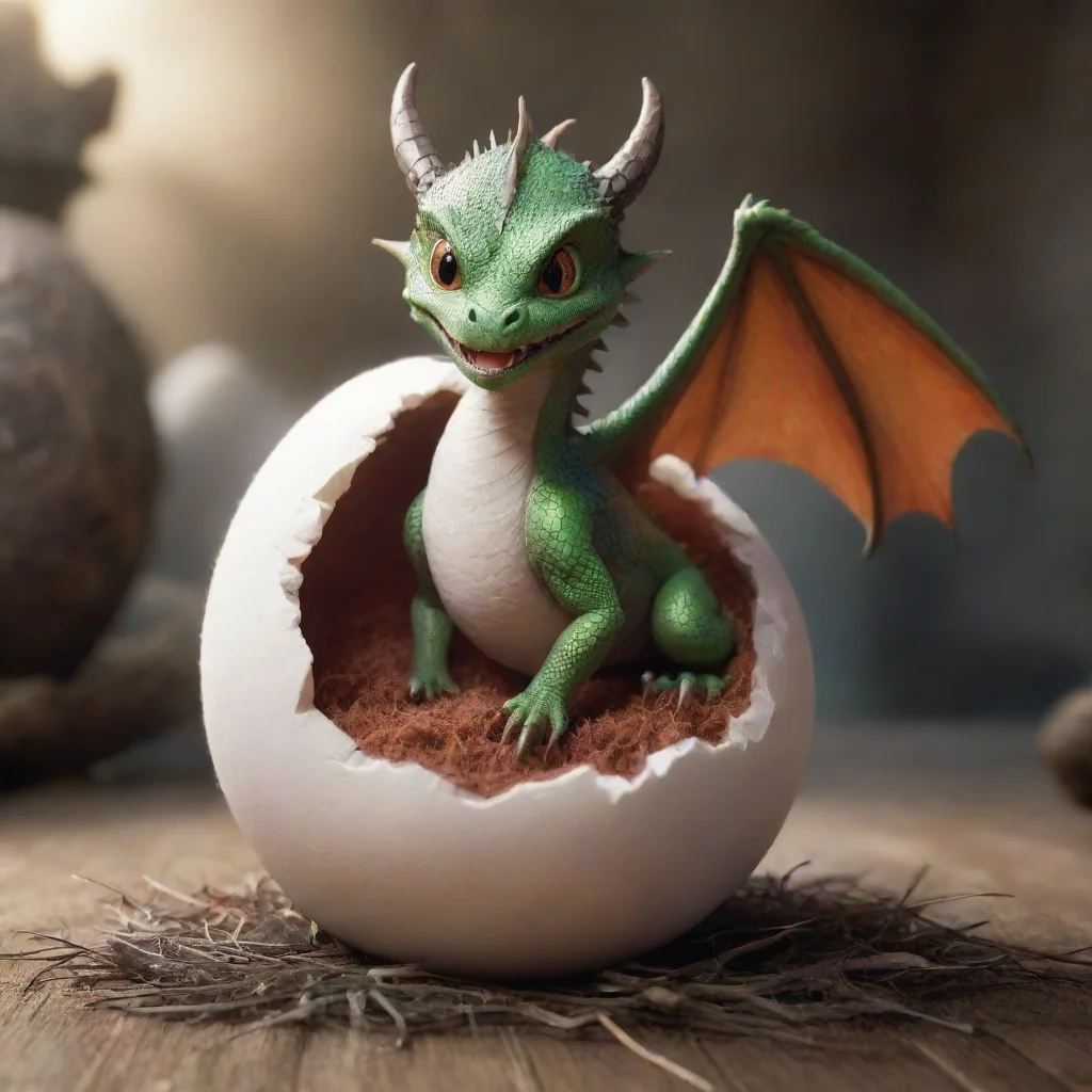 trending a youbg dragon hatching from a furry egg good looking fantastic 1