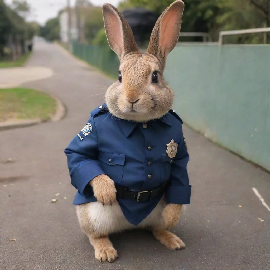 aitrending agame un conejo con traje de policia good looking fantastic 1