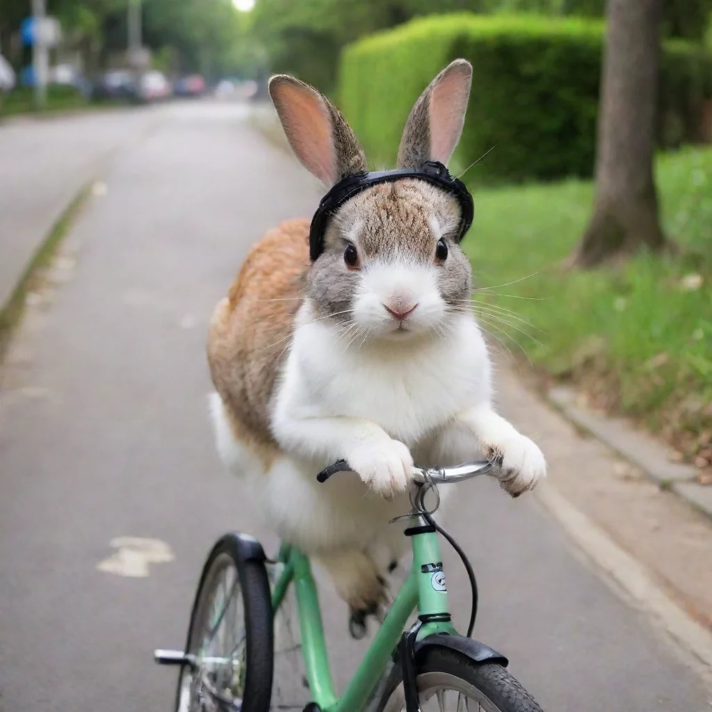 aitrending agame un conejo en una bicicleta con casco a la par de un gatos good looking fantastic 1