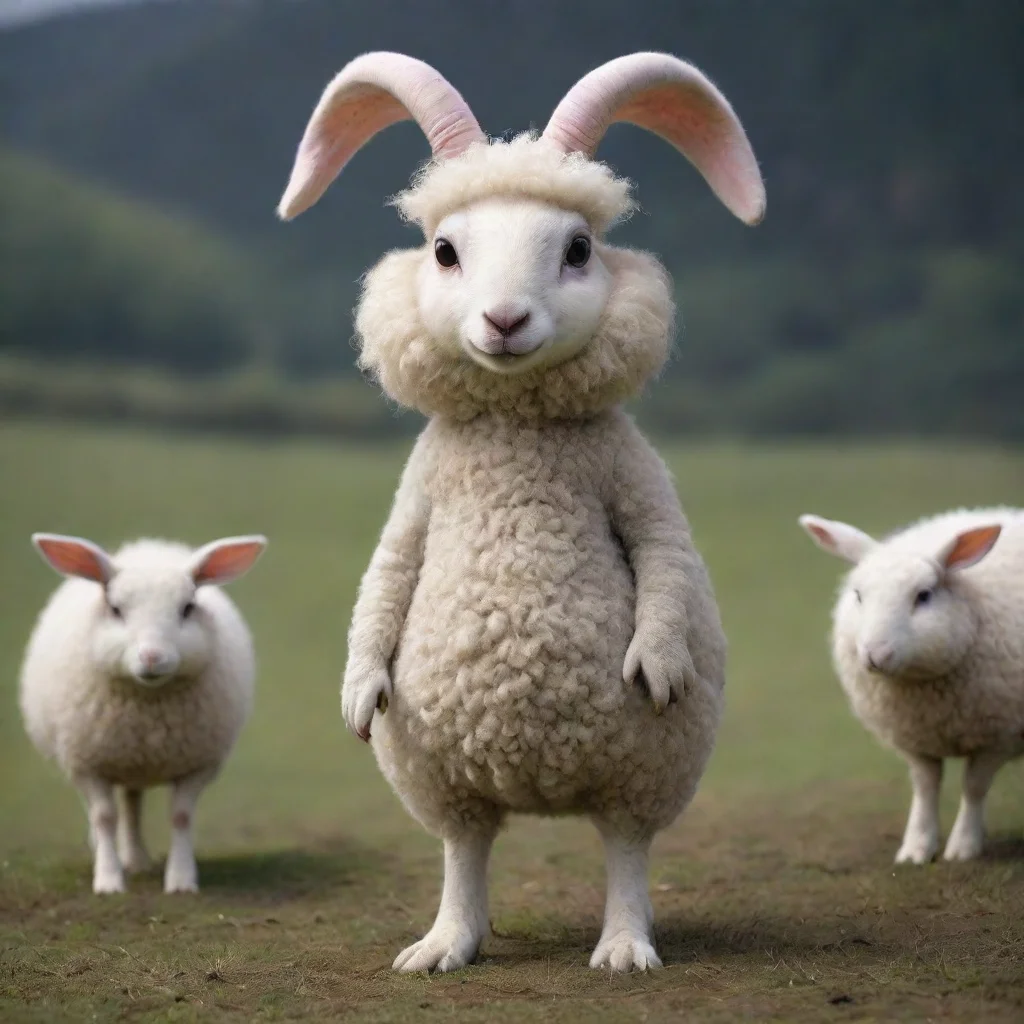 trending alien anthropomorphic sheep rabbit good looking fantastic 1