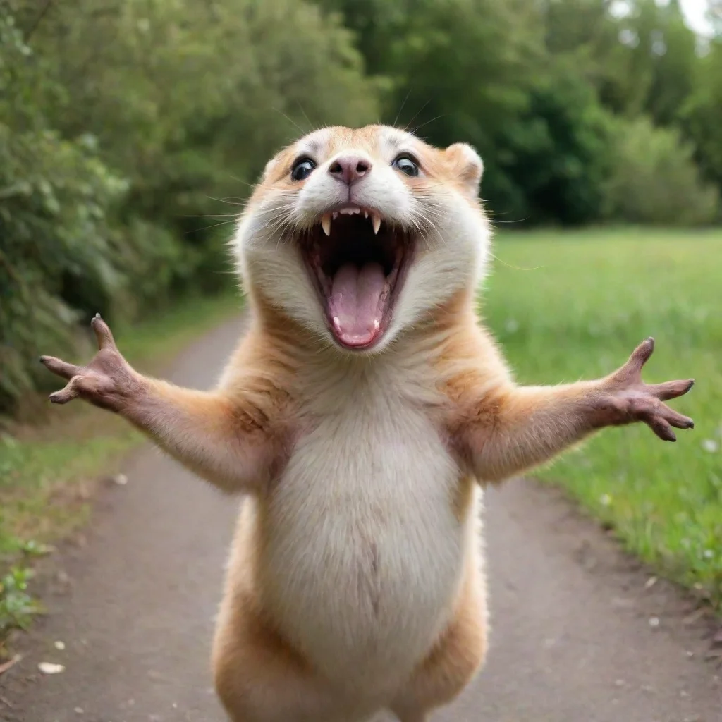 aitrending an everyday animal that is very happy and excited good looking fantastic 1