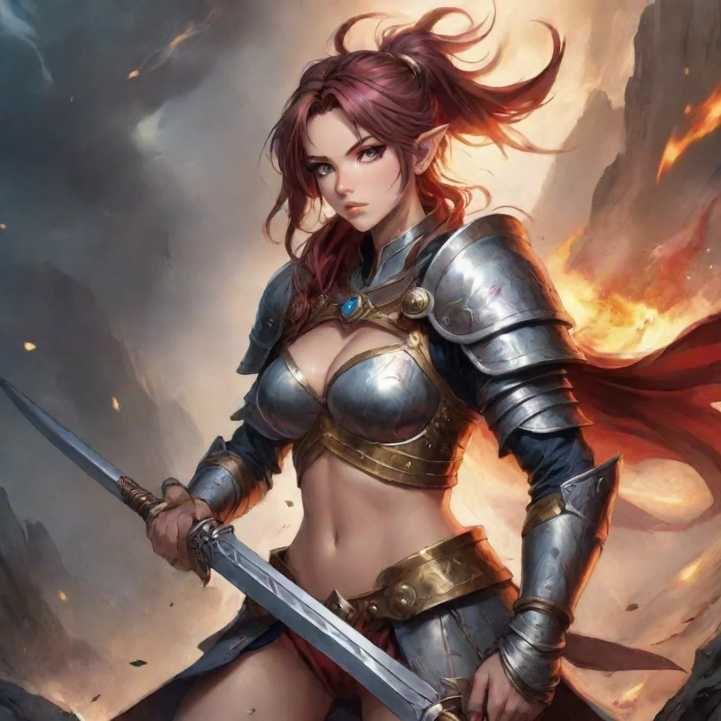 aitrending anime comic book fantasy art warrior good looking fantastic 1