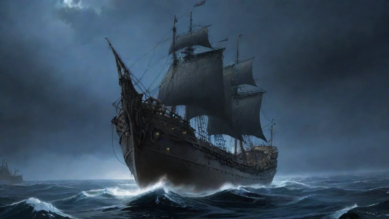 aitrending anime ghibli dark horror vessel at sea 1800s good looking fantastic 1 widescreen