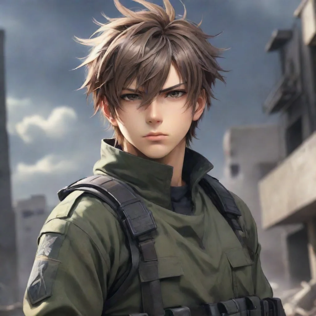 trending anime male soldier epic hd background messy hair good looking fantastic 1
