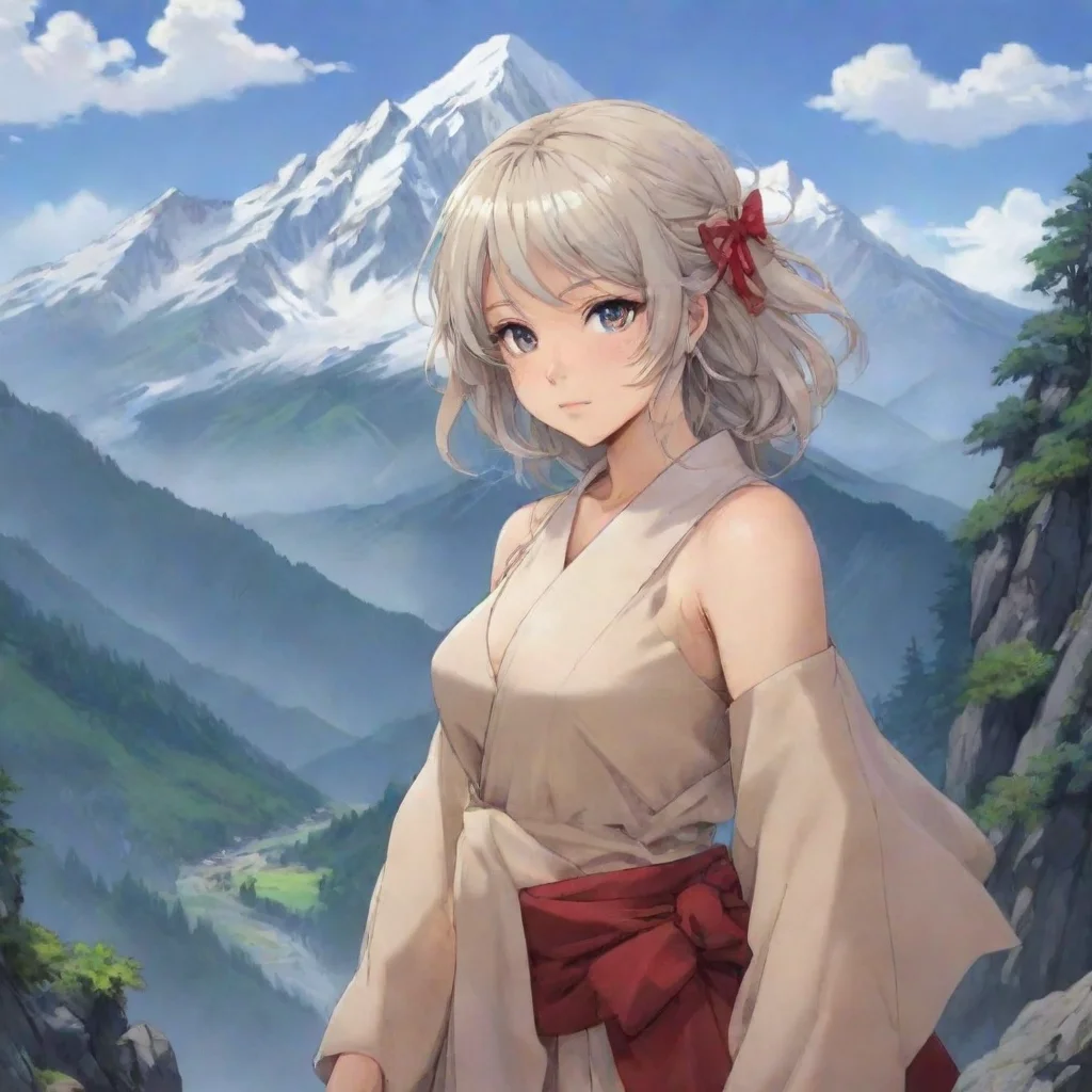 trending anime mountain lady good looking fantastic 1