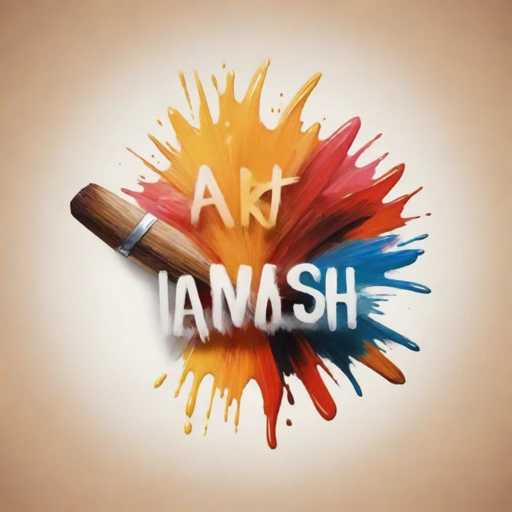 aitrending art brush amazing cool brush oil strokes logo good looking fantastic 1