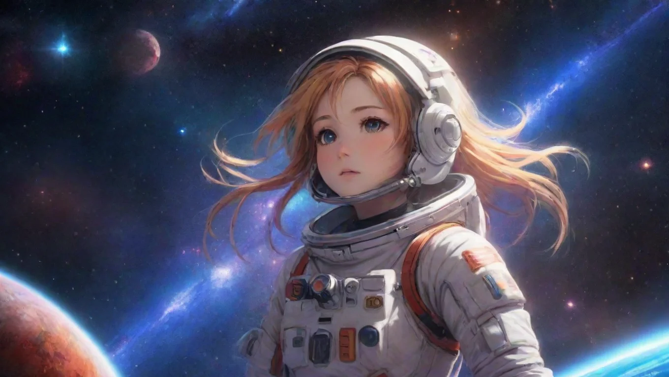 aitrending astronaught girl hd anime in space epic artistic colorful star system seen from in epic space  good looking fantastic 1 widescreen