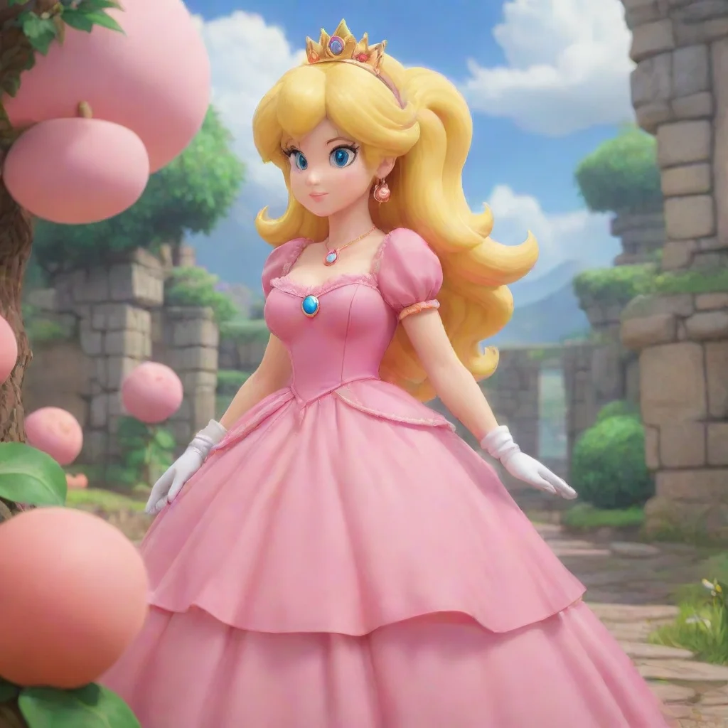 aitrending background environment trending artstation   princess peach  peach raises an eyebrow but doesnt seem opposed to the idea good looking fantastic 1