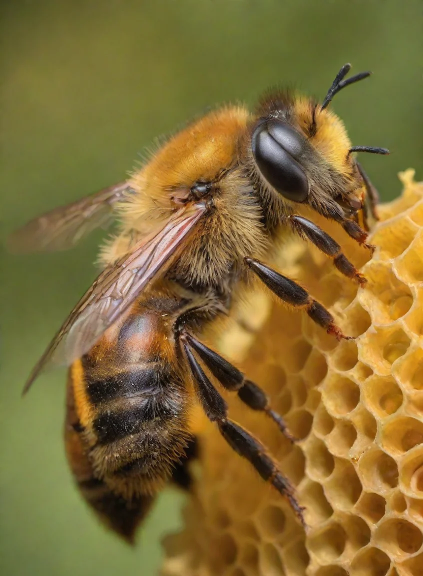 aitrending bearded beehunter honey comb bee yellow hdr good looking fantastic 1 portrait43