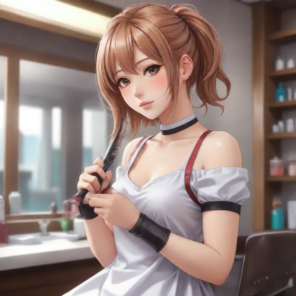 aitrending beautiful anime female barber good looking fantastic 1