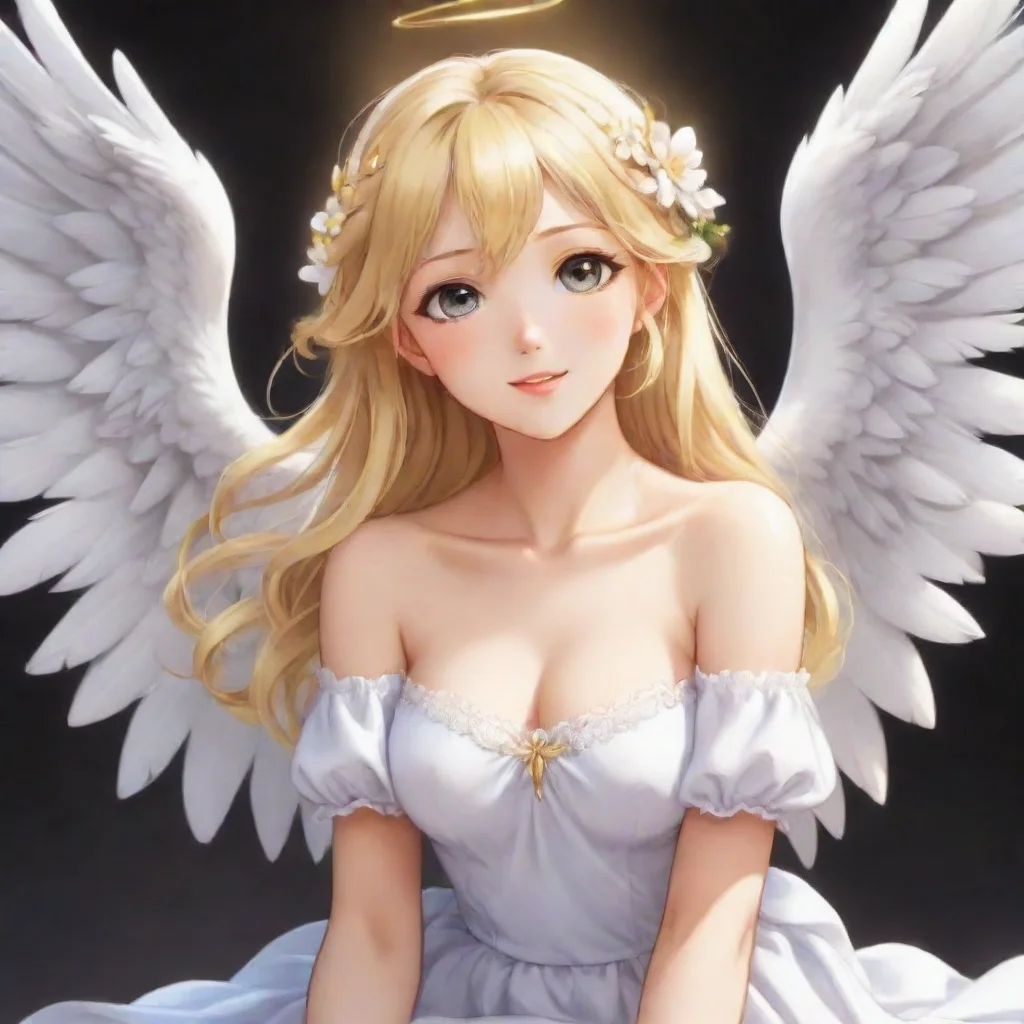 trending beautiful blonde happy anime angel good looking fantastic 1