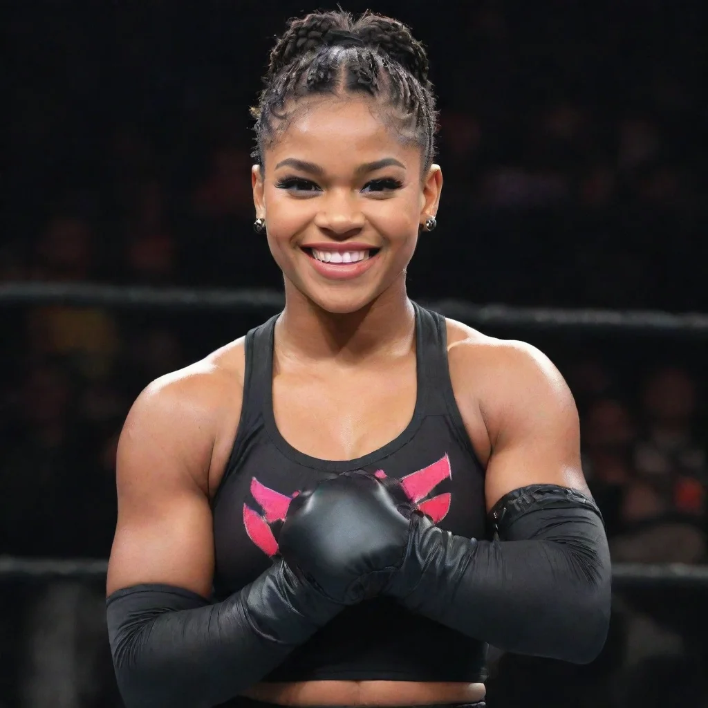 aitrending bianca belair wwe smiling with black gloves good looking fantastic 1