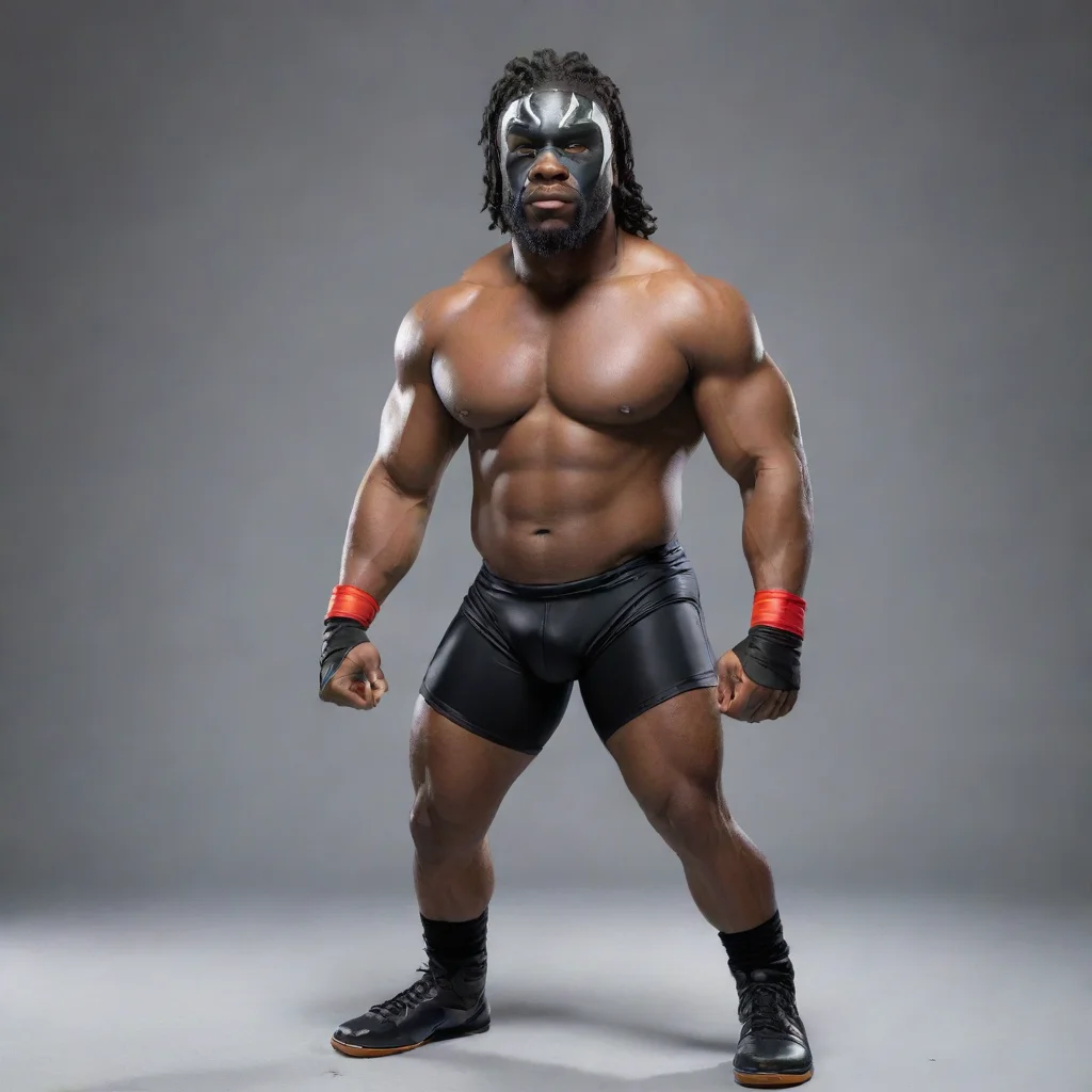 aitrending black pro wrestler good looking fantastic 1