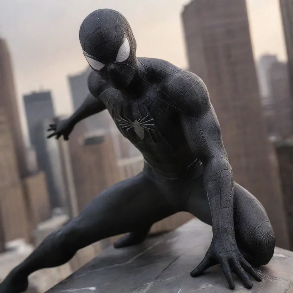 trending black spider man good looking fantastic 1