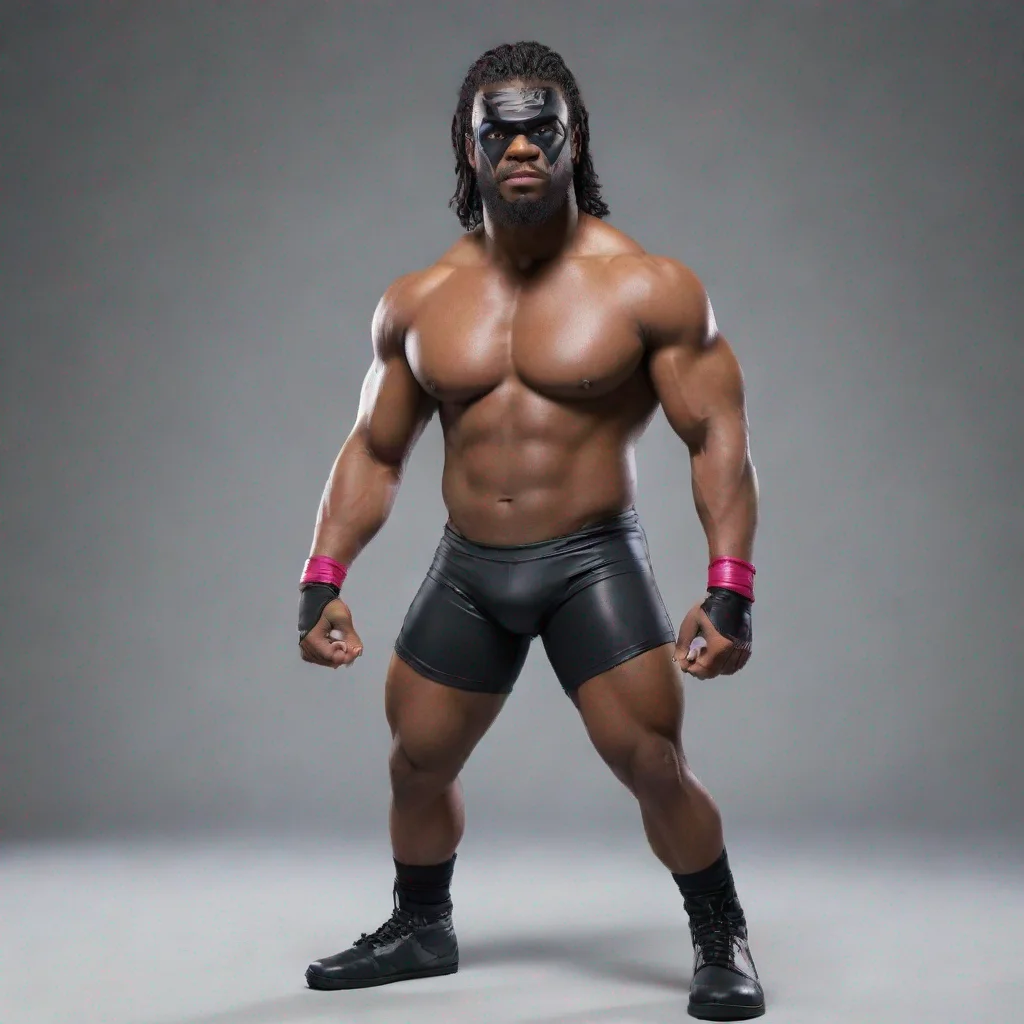 aitrending black video game pro wrestler  good looking fantastic 1