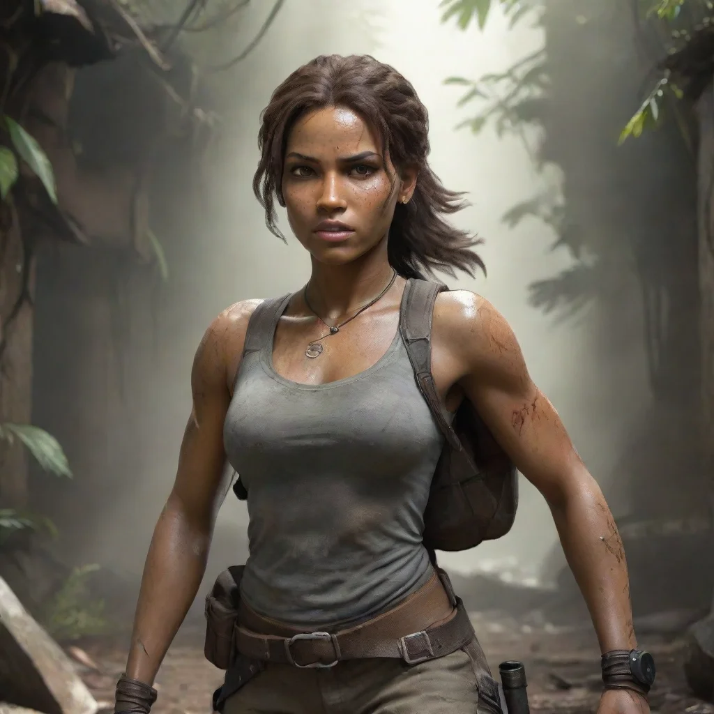aitrending black woman carries lara croft good looking fantastic 1
