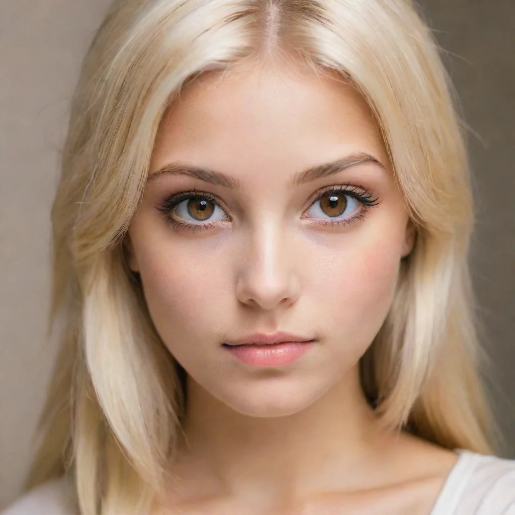 trending blond girl with brown eyes good looking fantastic 1