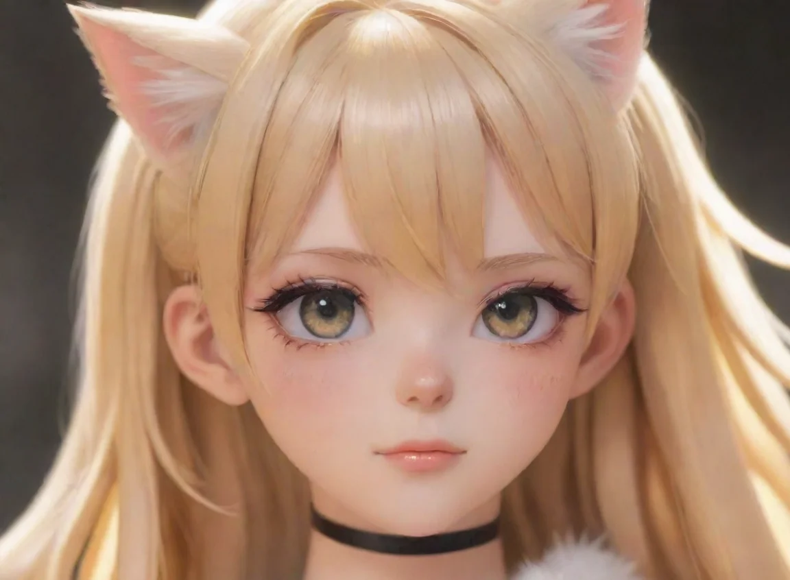 aitrending blonde anime character with cat ears sweet hd detailed artstation trending aesthetic close up  good looking fantastic 1 landscape43