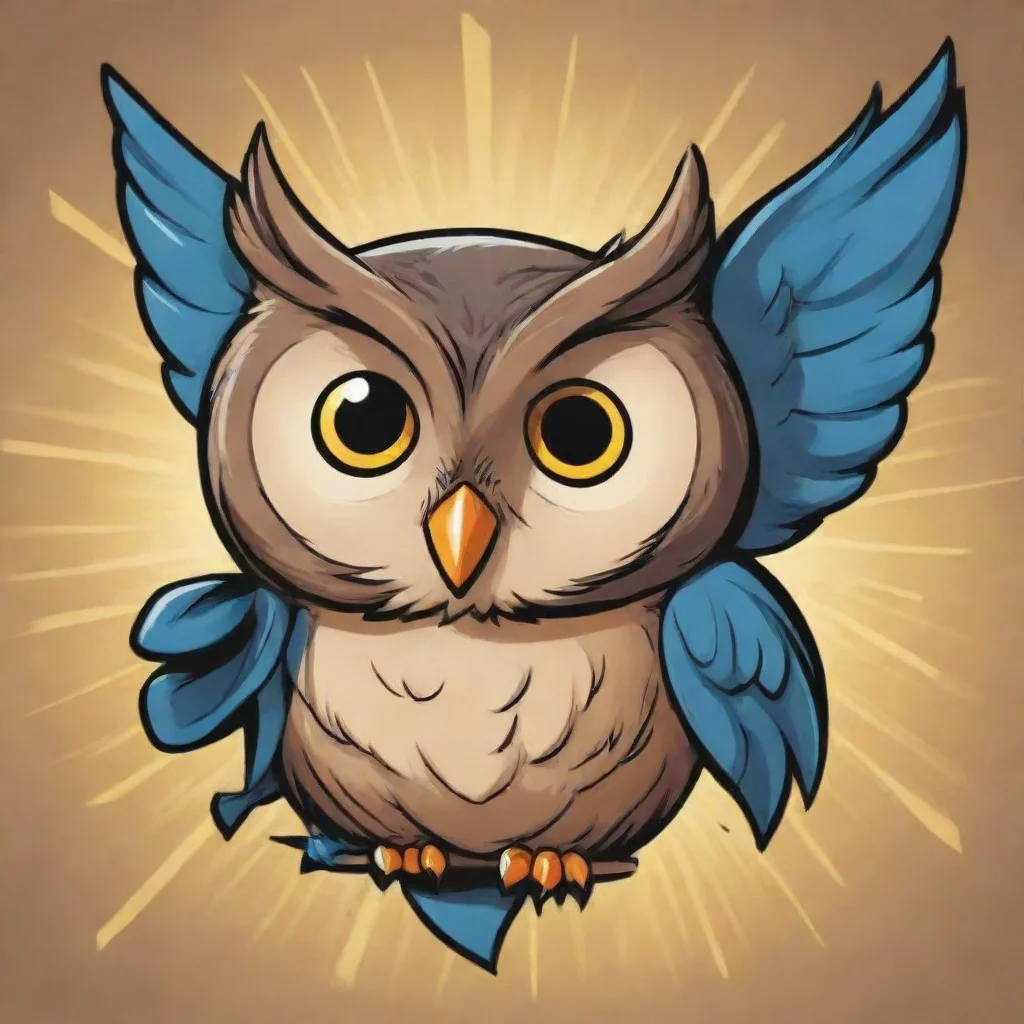 aitrending bow and owl with a owl logo on it comic book good looking fantastic 1