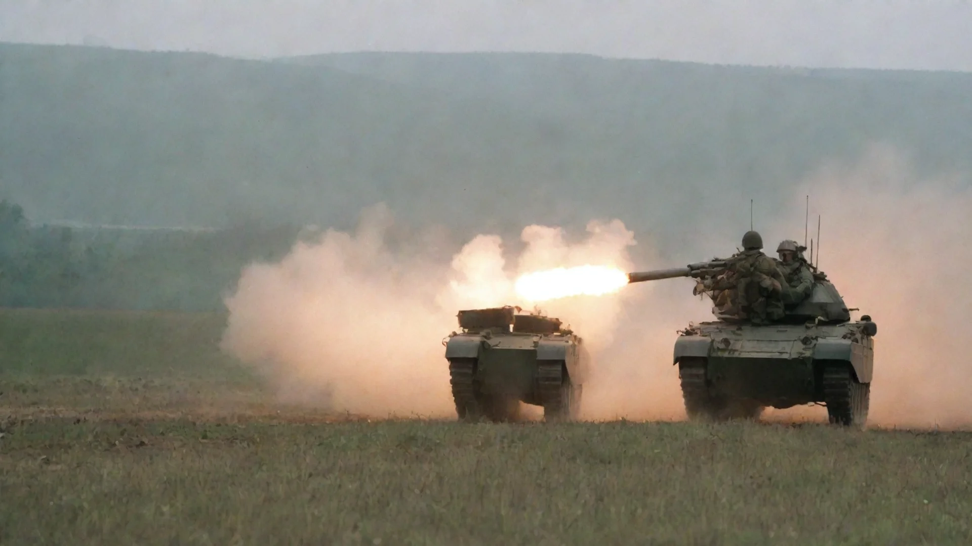 aitrending british soldier firing an nlaw type rocket launcher at a t 72 type russian tank in the field good looking fantastic 1 wide