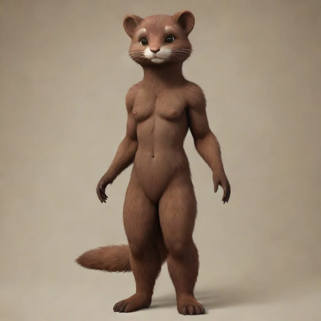 aitrending brown furred anthro mink good looking fantastic 1