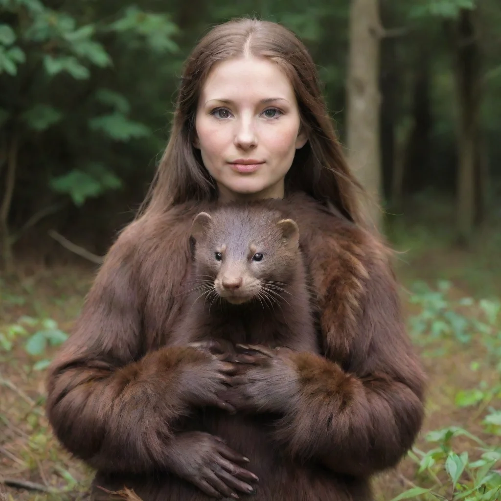 aitrending brown furred minks captured a human good looking fantastic 1