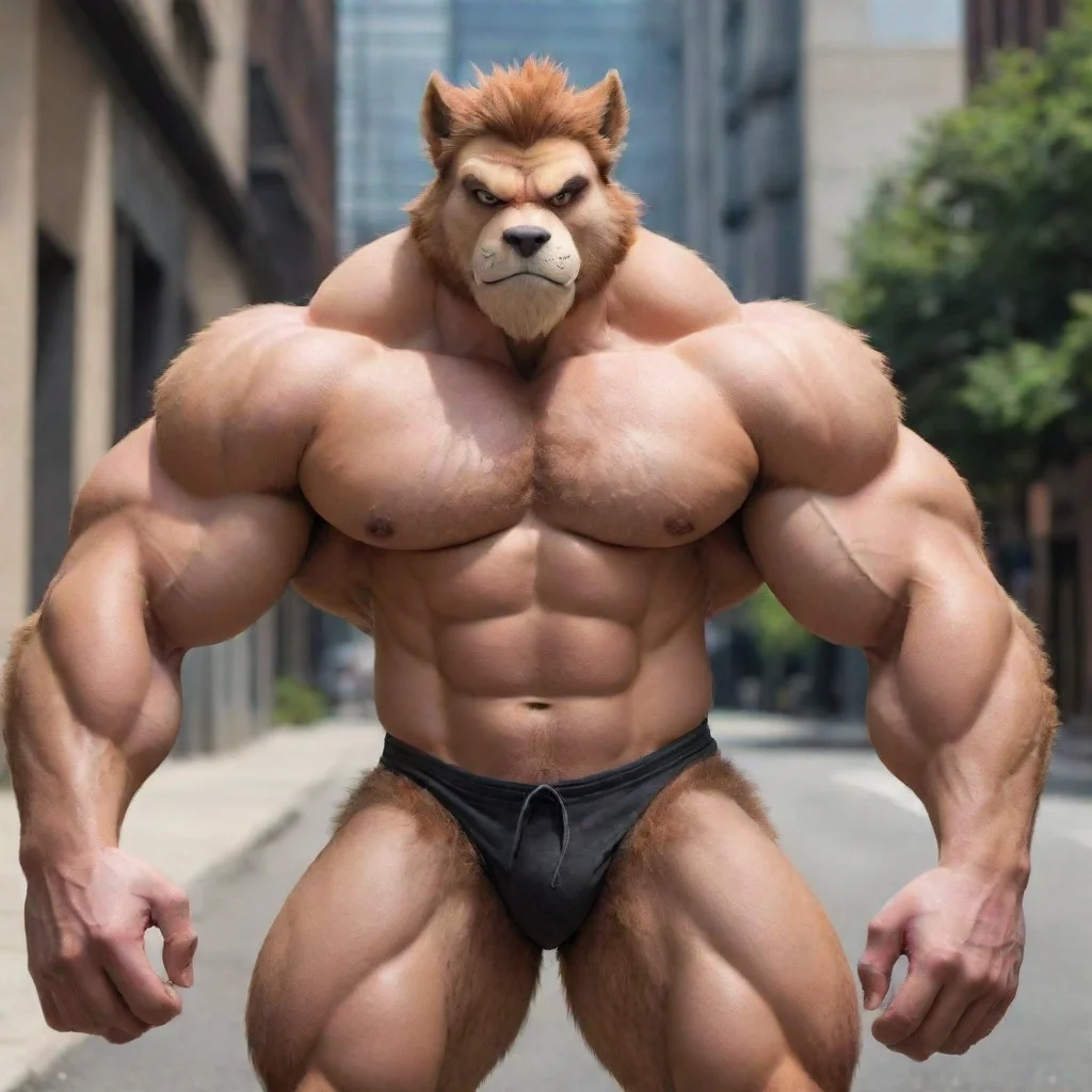 aitrending buff jacked shirtless heyna furry good looking fantastic 1
