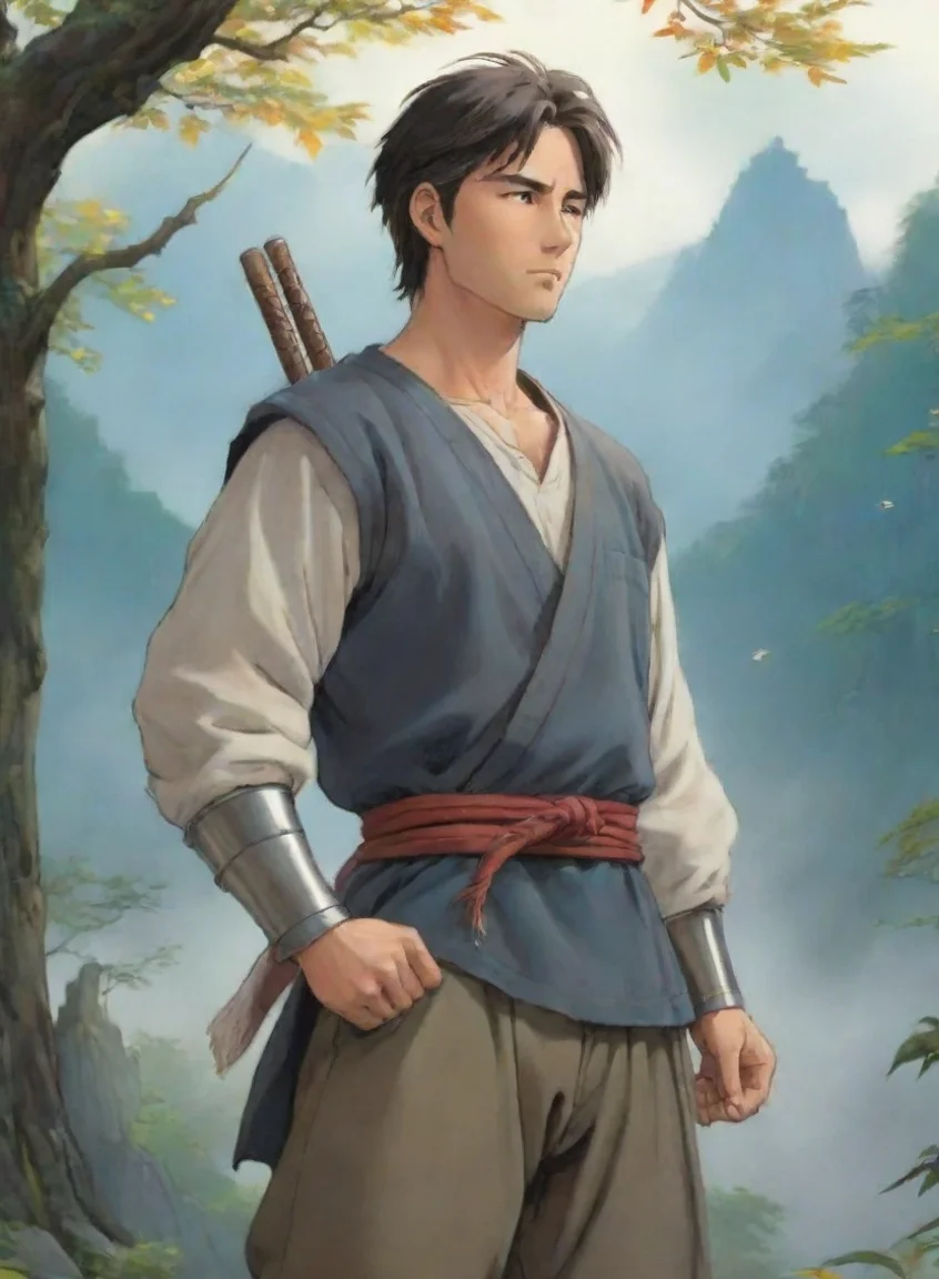 aitrending calm warrior peaceful ghibli masculine hd good looking fantastic 1 portrait43
