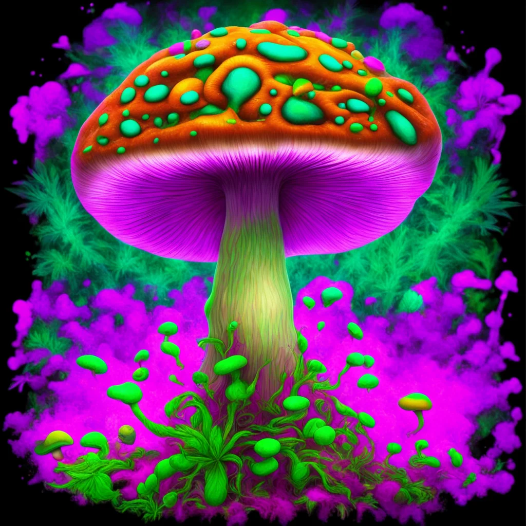 aitrending cannabis mushroom psylocybin  psychedelic good looking fantastic 1