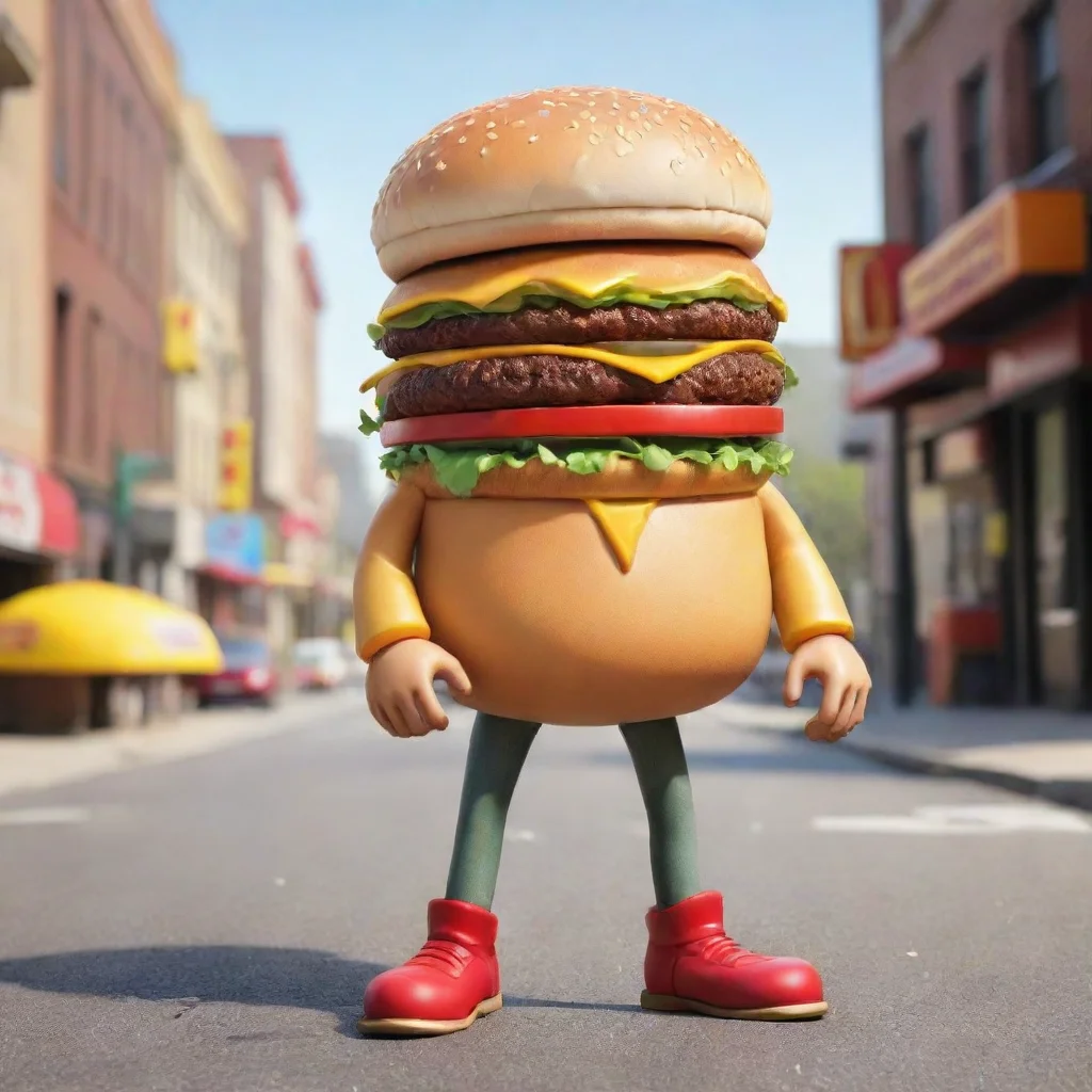 trending cartoon cheeseburger man good looking fantastic 1
