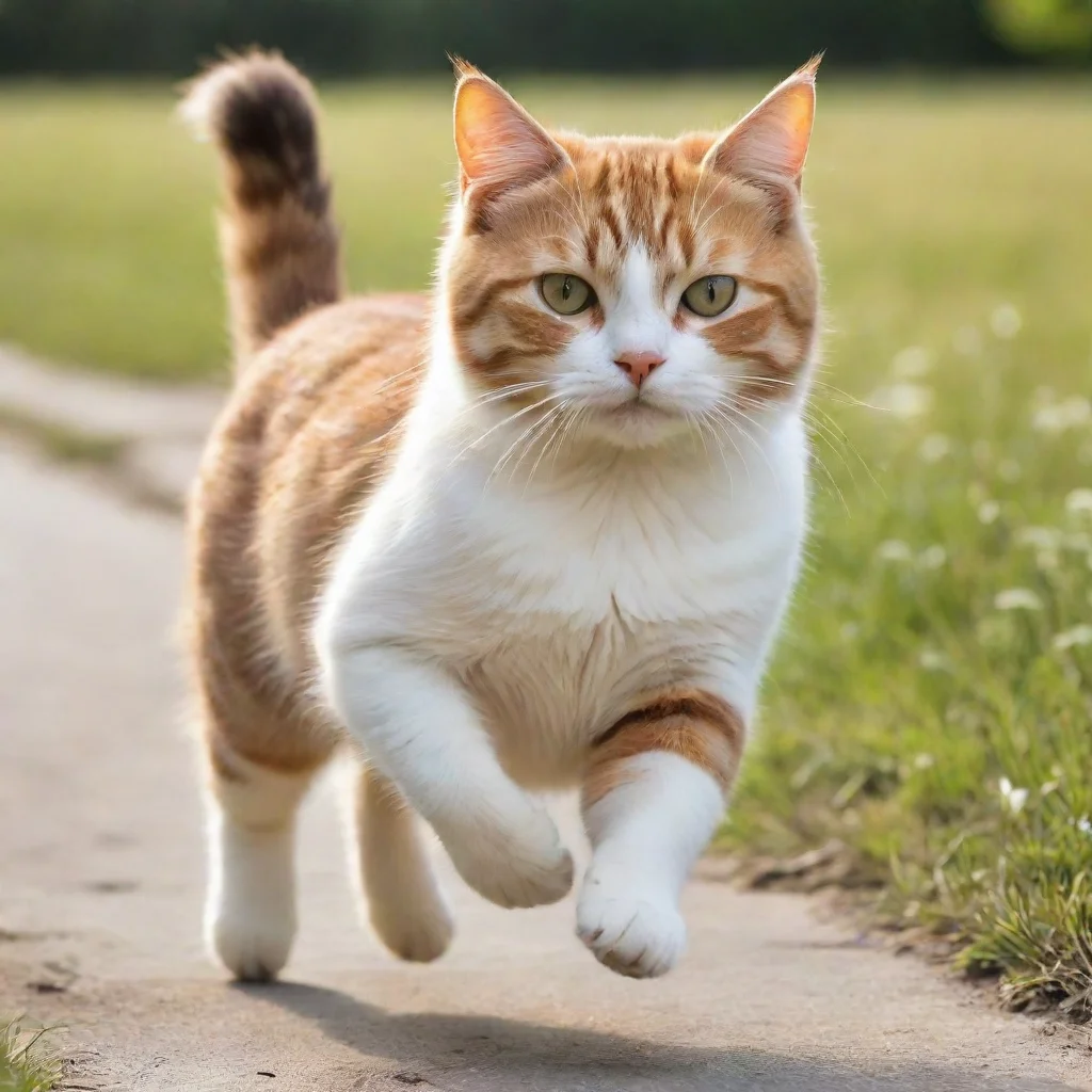 trending cat running good looking fantastic 1