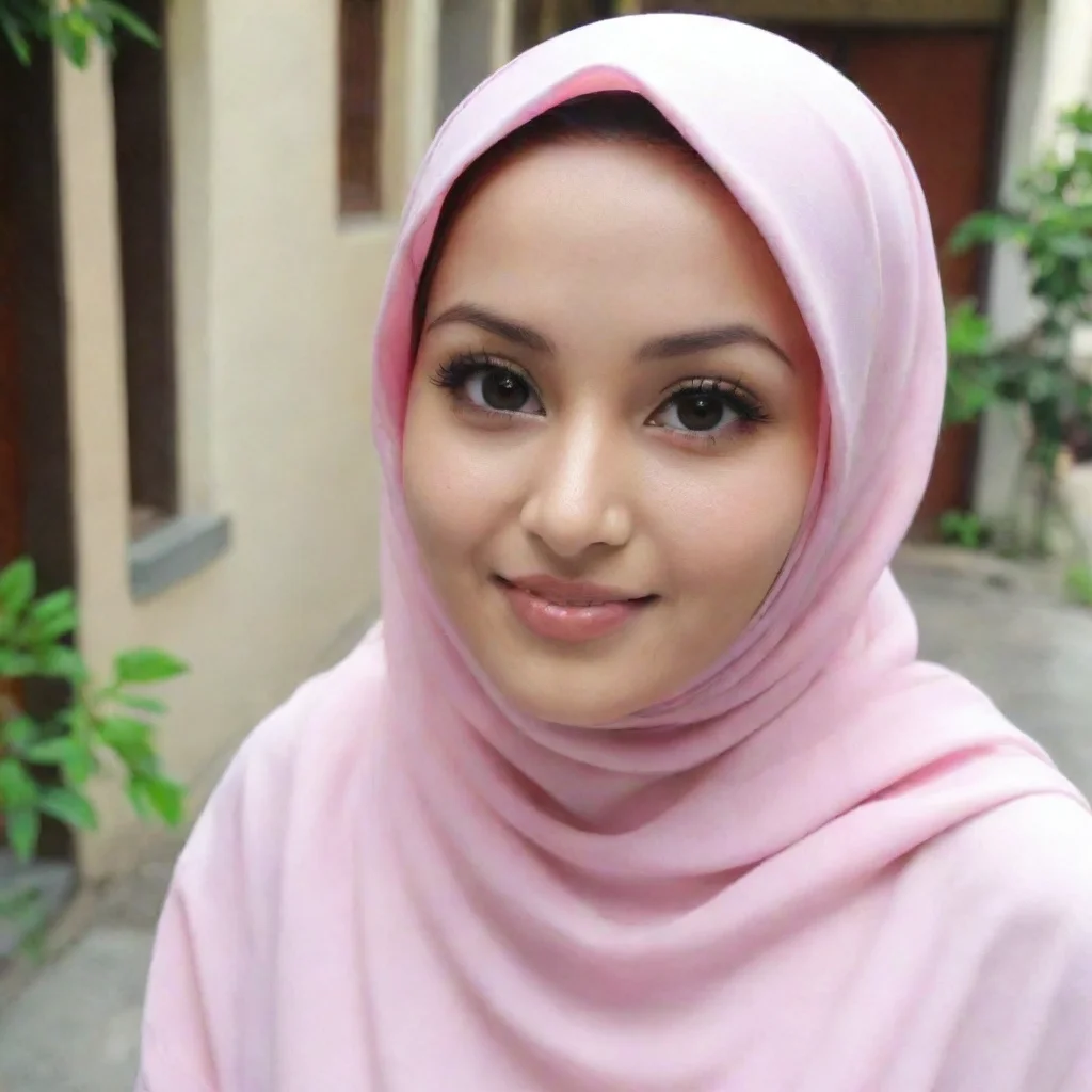 trending cewek cantik berhijab foto di teras rumah perumahan mewah good looking fantastic 1