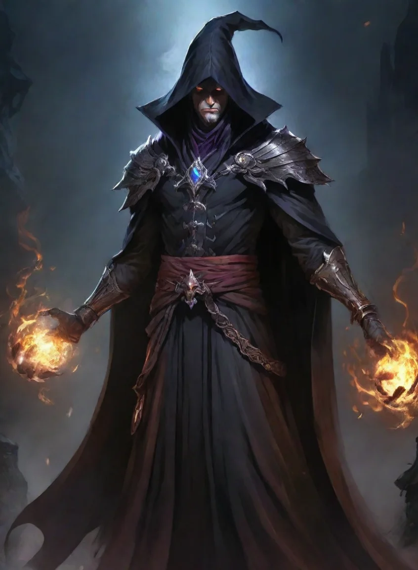 aitrending character evil dark wizard warrior hd anime art man  epic detailed good looking fantastic 1 portrait43