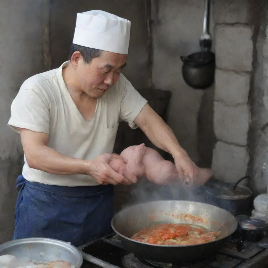 trending chinese man cooking a newborn baby good looking fantastic 1
