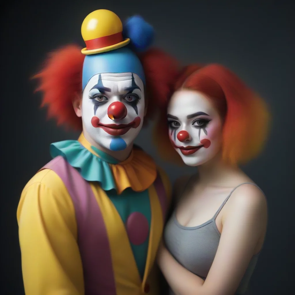 aitrending clown girlfriend good looking fantastic 1