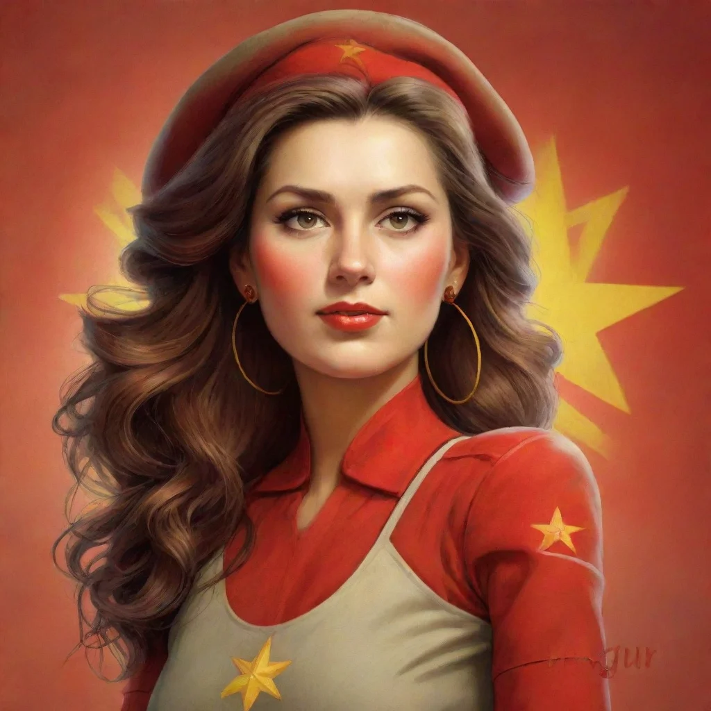 aitrending communist soldier woman sign style good looking fantastic 1
