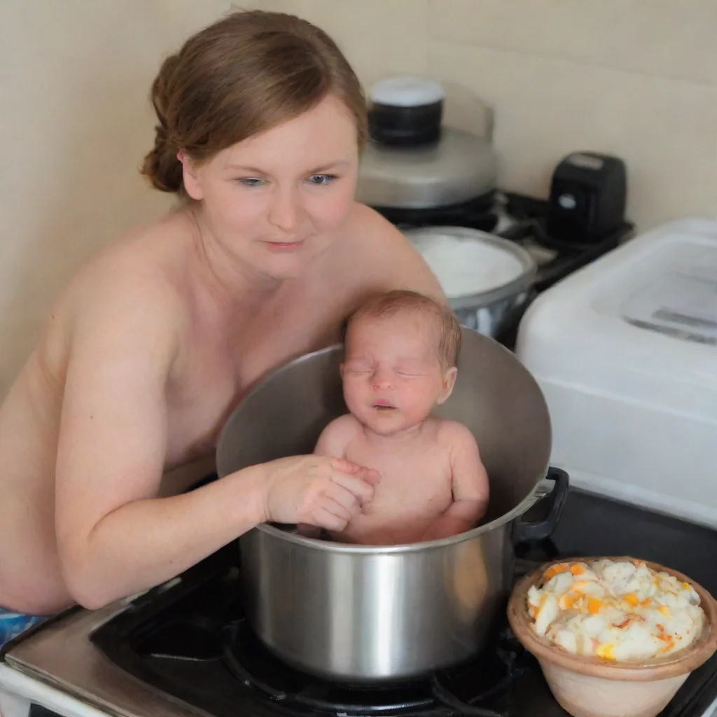 aitrending cooking a newborn baby in a pot on a cooker good looking fantastic 1