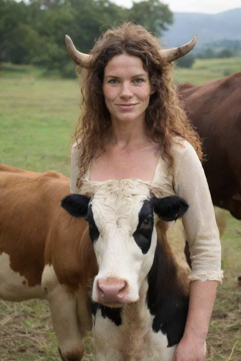 trending cow woman good looking fantastic 1 portrait