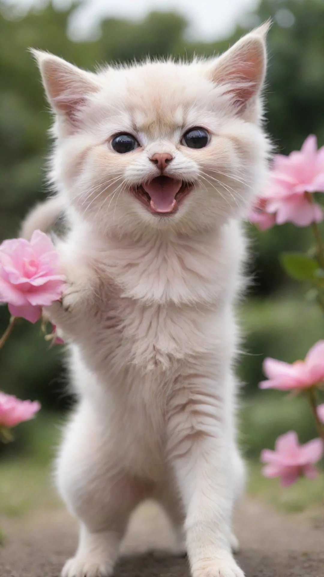 trending cria a imagem de um gato rosa voando good looking fantastic 1 tall