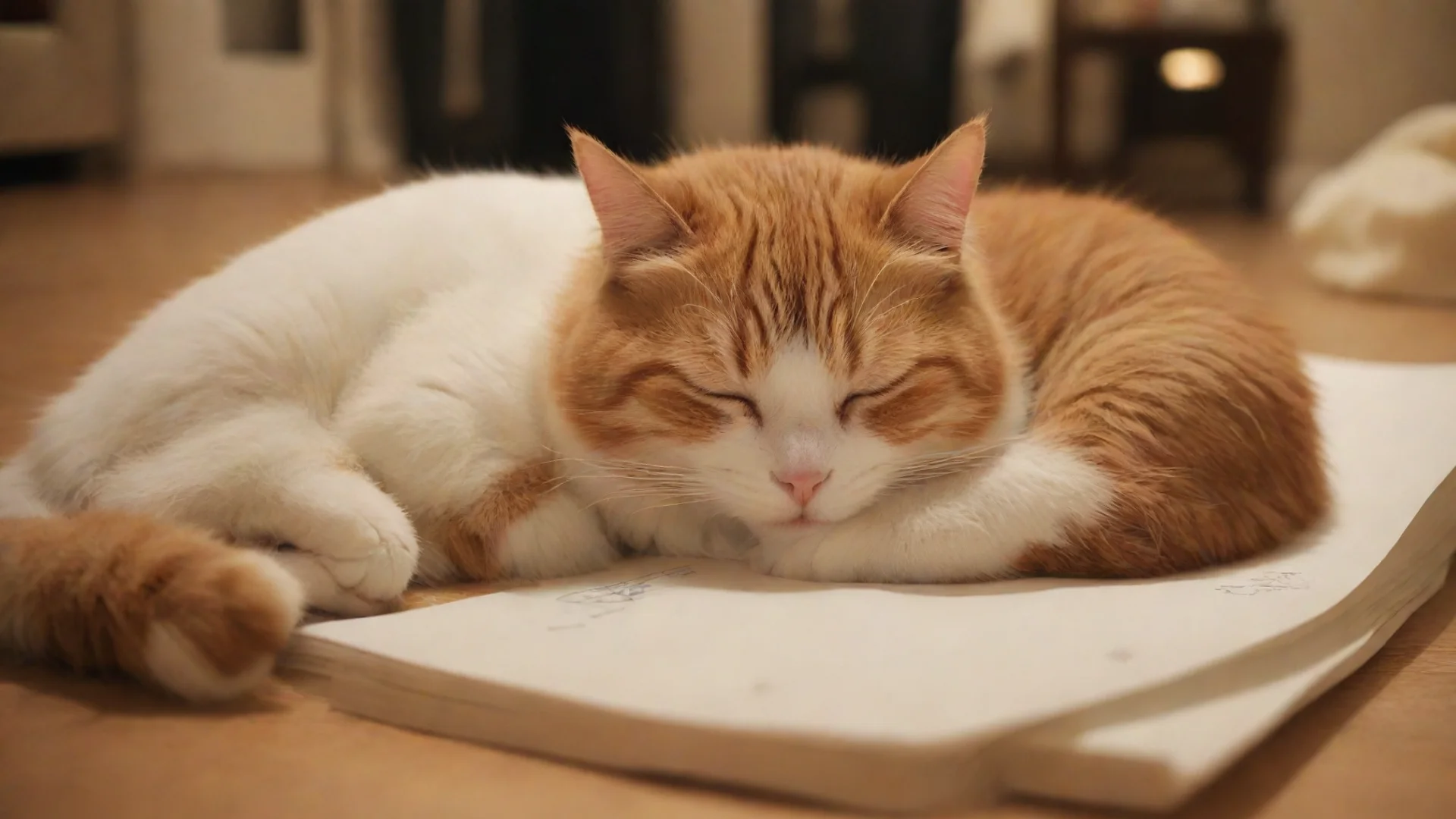 aitrending cute cat sleeping drawing room night good looking fantastic 1 hdwidescreen