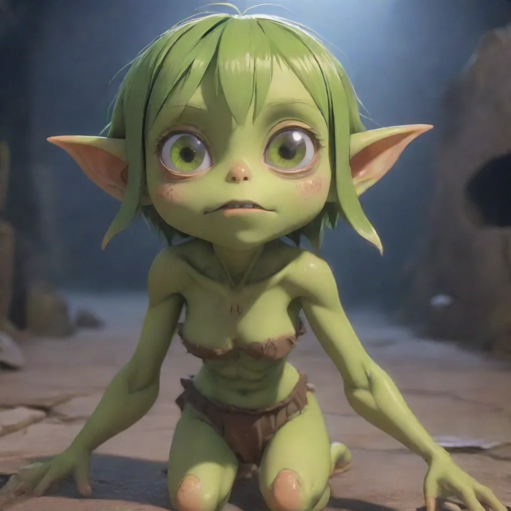 aitrending cute scared goblin girl slave first person anime style good looking fantastic 1