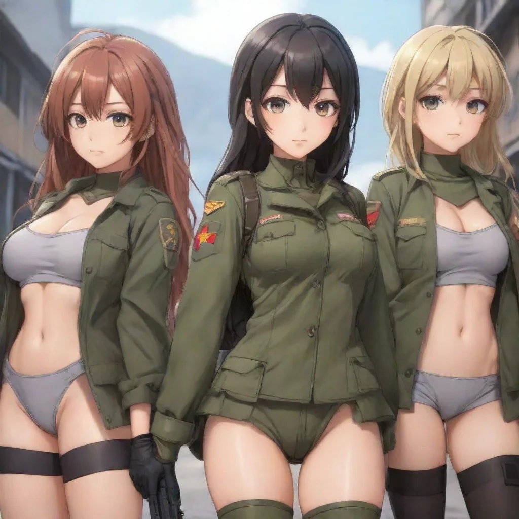 aitrending cute soldier women harem first person anime style good looking fantastic 1