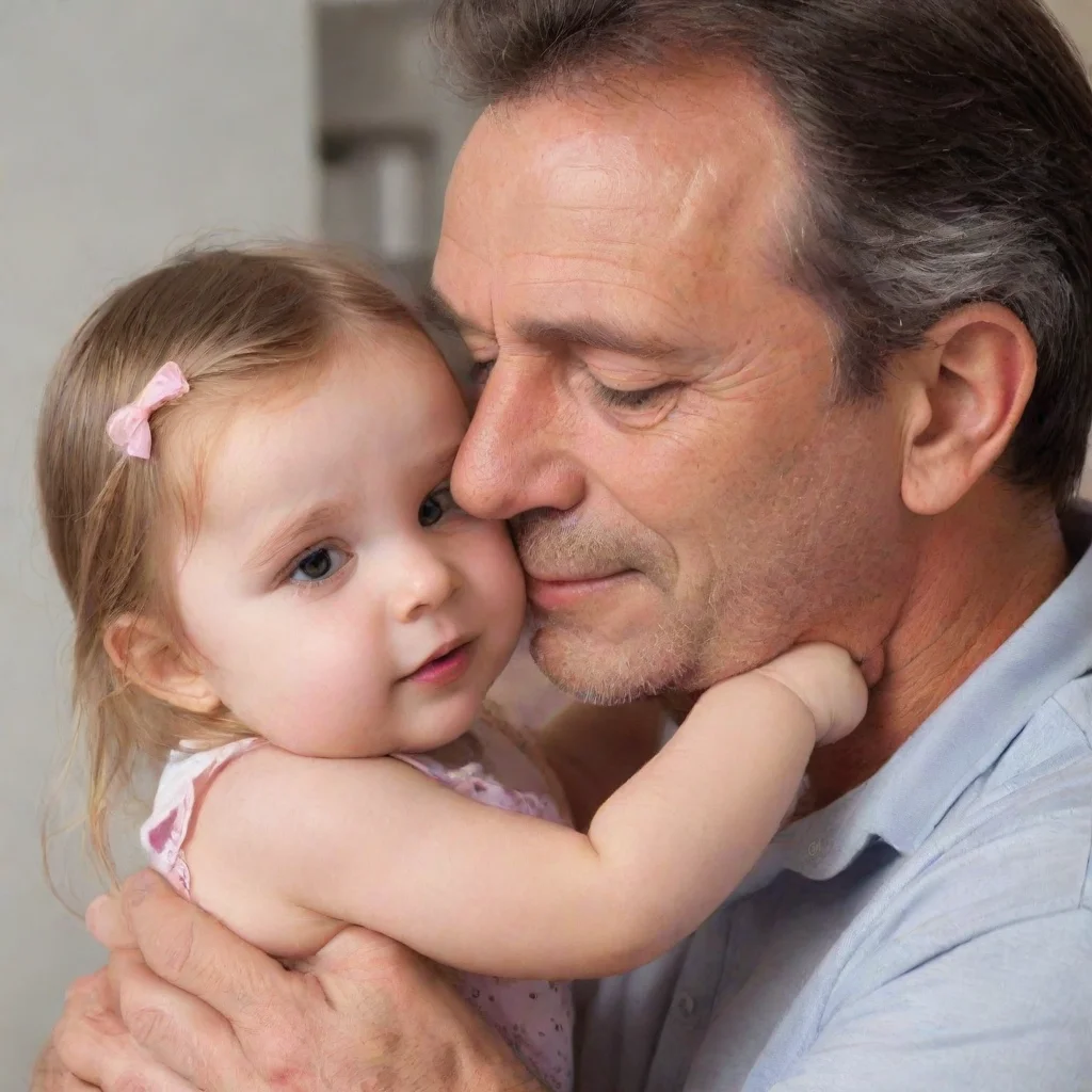 trending dad caresses daughter good looking fantastic 1